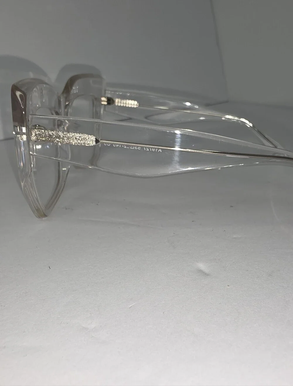 Oversized Square Fashion Eyeglass Frames Clear & Black Bundle 2 Pairs